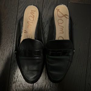 Black loafers